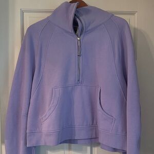 Lululemon Athletica Purple Half-Zip Scuba Sweatshirt